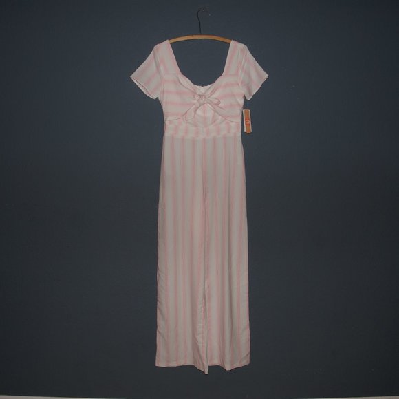 GB Gianni Bini Tie-Front Stripe Jumpsuit S NEW NWT - Picture 3 of 10